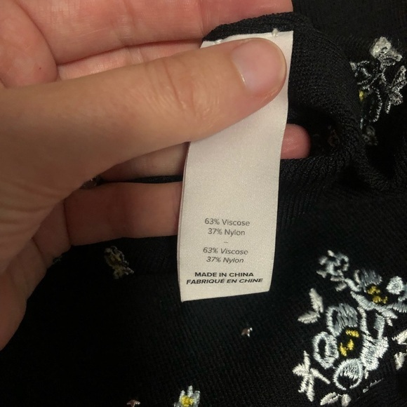 Cinq A Sept Stardust cropped turtleneck top sz S - Picture 9 of 13